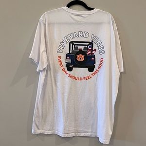 Mens Vineyard Vines Auburn University Jeep Tshirt Size XL